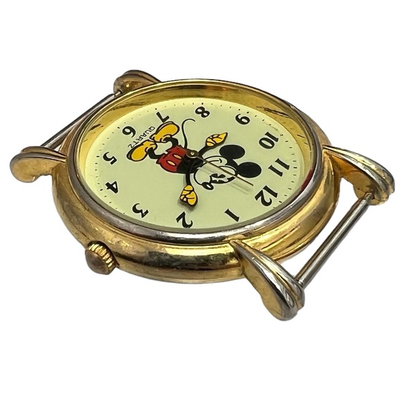VINTAGE MICKEY MOUSE QUARTZ WATCH - NO BAND - Picture 4 of 11